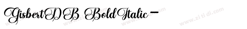 GisbertDB BoldItalic字体转换